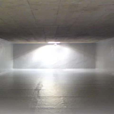 fibreglass lining to water storage tanks show tank coating completed